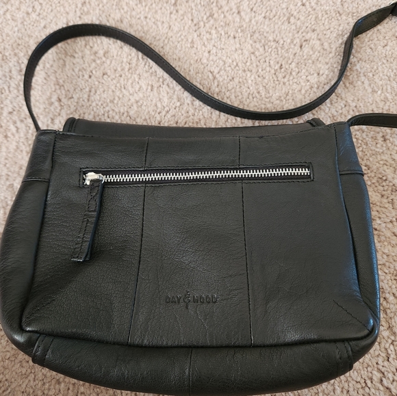 NWOT ANTROPOLOGIE DAY & MOOD BLACK LEATHER CROSSBODY - Picture 7 of 7